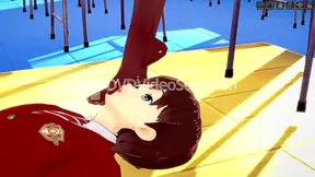 Submissive Stud Bows Before Sensual Senseis Dominant Foot Worship Ritual