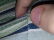 Jerking Off and Rimming Through Clothes While Moaning