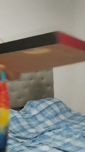 Jaw-dropping moment from &quot;Lucky pizza deal. Colombian with big ass gets fucked hard with her pussy with skinny old delivery man&quot;