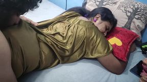Indian couple hot nighty ass romance