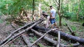 18 Years Old Chick Having Sex in the Woods Instead of Being in College, College Babe Skipping Class to Get Fucked in the Forest