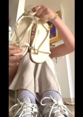 Sandal try on