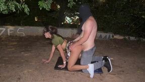 Street Carnival Gangbang Features Big Cock Threesome