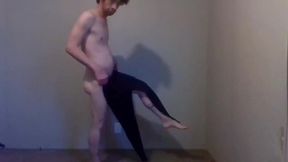 Trying Clothes on Dressing and Undressing - Black Jeggings Part 7