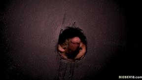 ”Can't resist that huge cock in the glory hole - Elliot Finn, Dakota Payne”