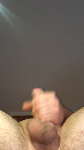 Lazy Handjob of a Small Uncut White Cock.