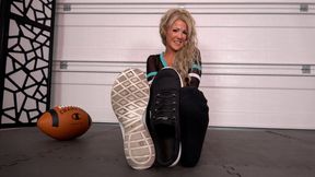 LINGERIE FOOTBALL PLAYERS SWEATY FEET