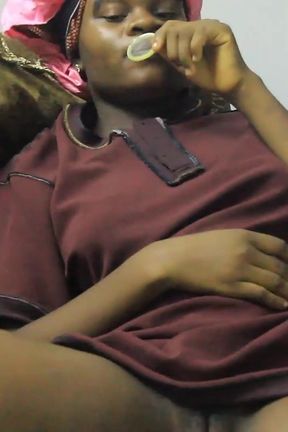 Teen Ebony Girl Blow Condom and Get Fucked