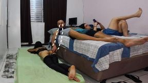 Wife had to share a room with her friend