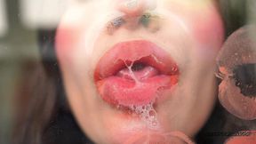 nude naughty deep kisses + spit fetish