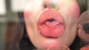 nude naughty deep kisses + spit fetish