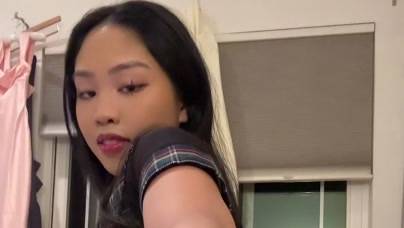 X-Rated Movie @Teasing & #Shaved Pussy #Small Tits #18+ Teen #Sexy #Asian with @Milaloolemon Like & Share!