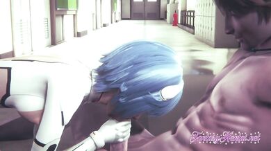 Evangelion Hentai - Rei Ayanami has trained hard to do this