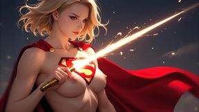 Lustrender Slideshow: Nude Celestial Comet Fragment Glow - Ai Video