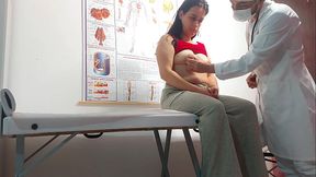 Busty Latina nurse gets a raw, rough fuck from the doctor in the exam room