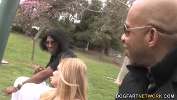 Hayden Night's BBC Bonanza: Blonde Babe's Interracial Threesome Delight