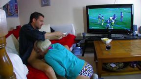 Tattooed blonde petite cock sucking ass fucking