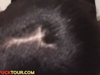 Ebony Soaked Booty College Hottie Awaiting For Plump White Dong!