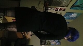 Sexy Trans Girl Blows Her Load Again