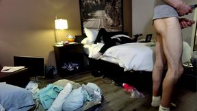 Take Her Doggystyle Hard Then Finish with Her Legs Behind Her Ears