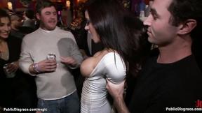 ”Big Titted bitch anal fucked in public bar”