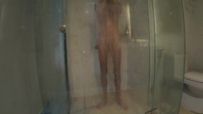 Washing My 9 Inch Girthy Cock