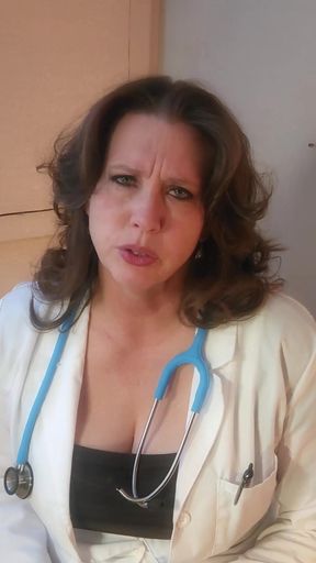 Spectacular moment from &quot;A Sexy Mature MILF Doctor Examines A Young Man And His Curved Cock And Gives Him An Anatomy Lesson&quot;