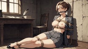 Secret Agent Irina Captured in the Mansion Tied Up Helpless