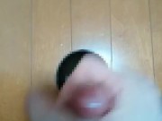 イケメン日本人の主観オナニー！カップにザーメン大量発射！033