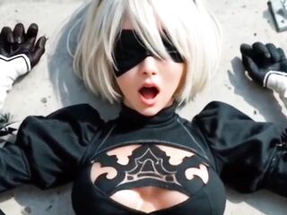 Nier Automata Hardcore,Creampie & Mulit Cum-YoRHa-NieR:2B(CG-Manga)-Aipornmix-[Generated Ai]
