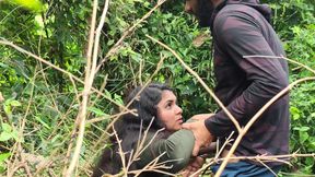 Malayali Couple Hot Outdoor Sex in Forest, Wild Forest Outdoor Sex of Malayali Couple