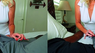 VR3D - Marilyn Monroe MILF cosplay fucks BBC