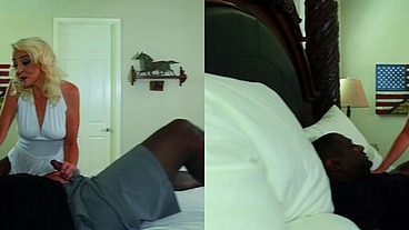 VR3D - Marilyn Monroe MILF cosplay fucks BBC