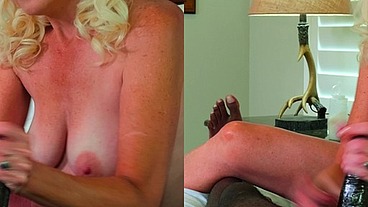 VR3D - Marilyn Monroe MILF cosplay fucks BBC