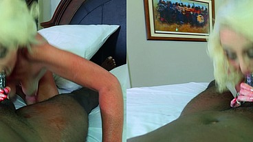 VR3D - Marilyn Monroe MILF cosplay fucks BBC