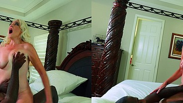VR3D - Marilyn Monroe MILF cosplay fucks BBC