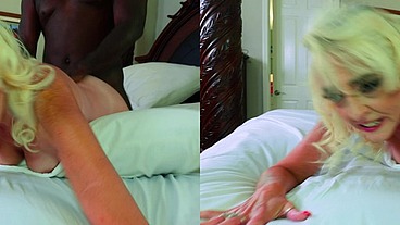 VR3D - Marilyn Monroe MILF cosplay fucks BBC