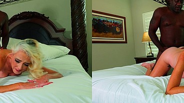 VR3D - Marilyn Monroe MILF cosplay fucks BBC