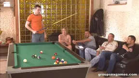Casual Pool Game Leads to Explosive Group Sex Festivities with Friends