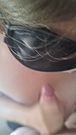 Curvy German Girlfriend gives Blowjob with Cumshot (POV)