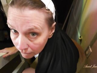 Aunt Judy's XXX - Breasty Older Autumn is a Nasty Sexually excited Nun