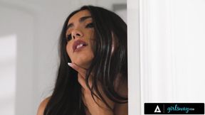 GIRLSWAY - Horny Jewel Diamant Invites Naughty Peeking Neighbor Isa Bella To Join Her In The Shower