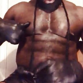 Part 1: Black Masked Muscle Porn Verbal Edging Session