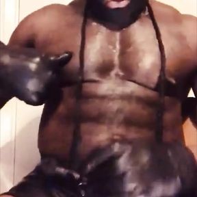 Part 1: Black Masked Muscle Porn Verbal Edging Session