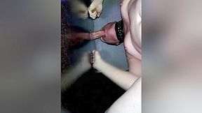 Giving a dick a blowjob with cumshot at the gloryhole, june 2, 2018