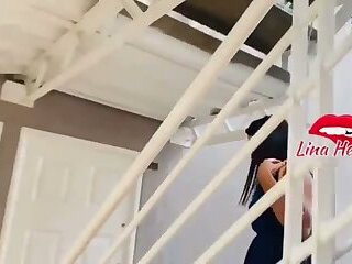 Exhibitionism - My friend makes my toy vibrate in a shopping center until she manages to make me squ