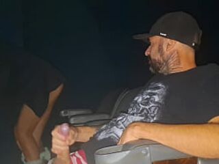 Wife fulfills fetish of going to porn cinema!