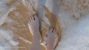 Sandy Feet at the Beach