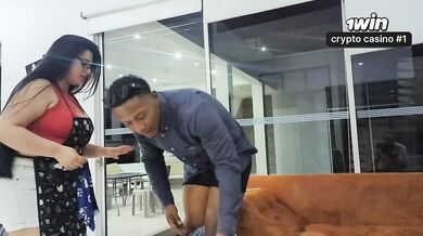 My stepson BBC is obsessed with my big Colombian ass. Today, while his father is away, I let him fill my ass with cum!