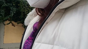 Pee wet yoga pants in public